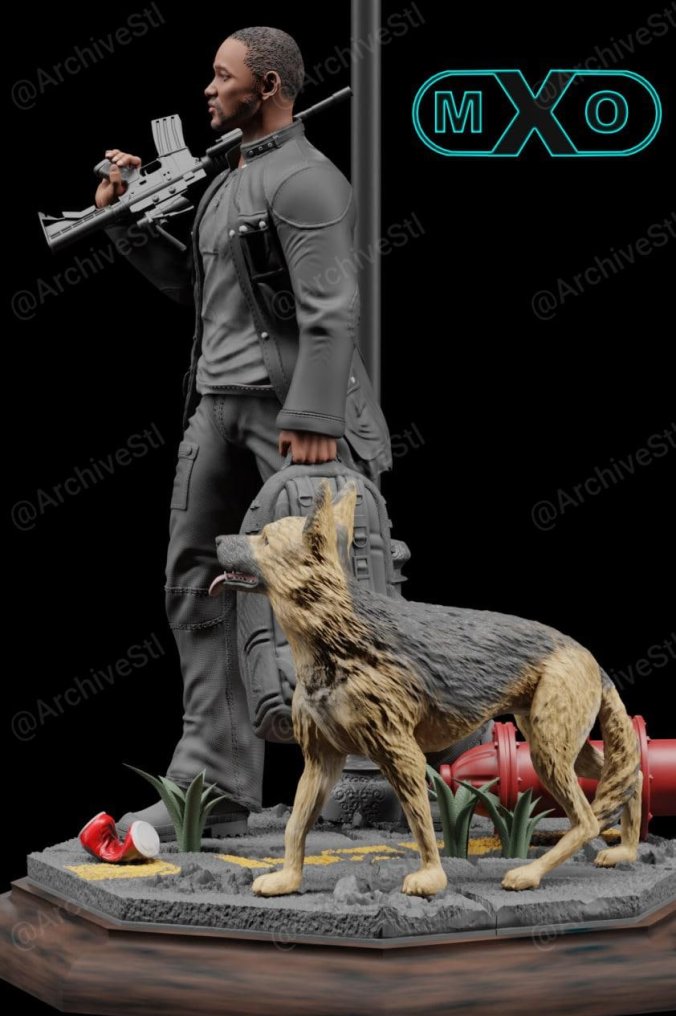 我是传奇(I am legend) 3D打印模型图纸